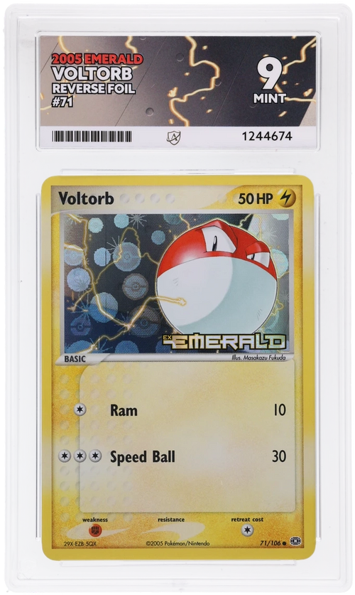 ACE 9 - Voltorb - 71/106 - Emerald - Pokemon - front