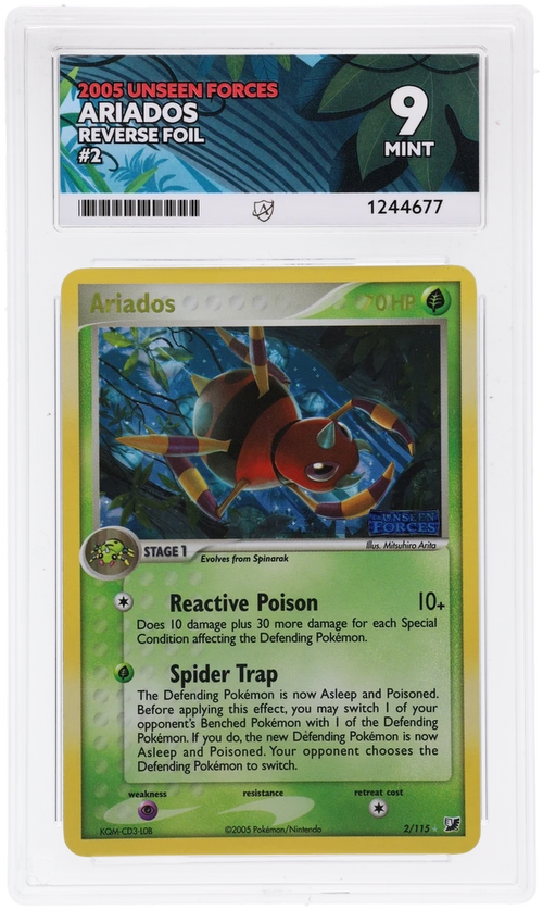 ACE 9 - Ariados - 2/115 - Unseen Forces - Pokemon - front