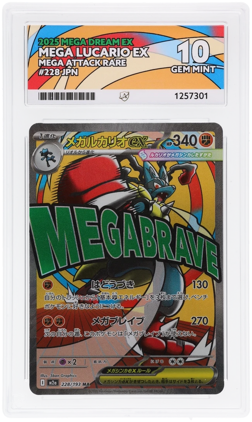 ACE 10  - Mega Lucario EX - 228 - MAR - Pokemon