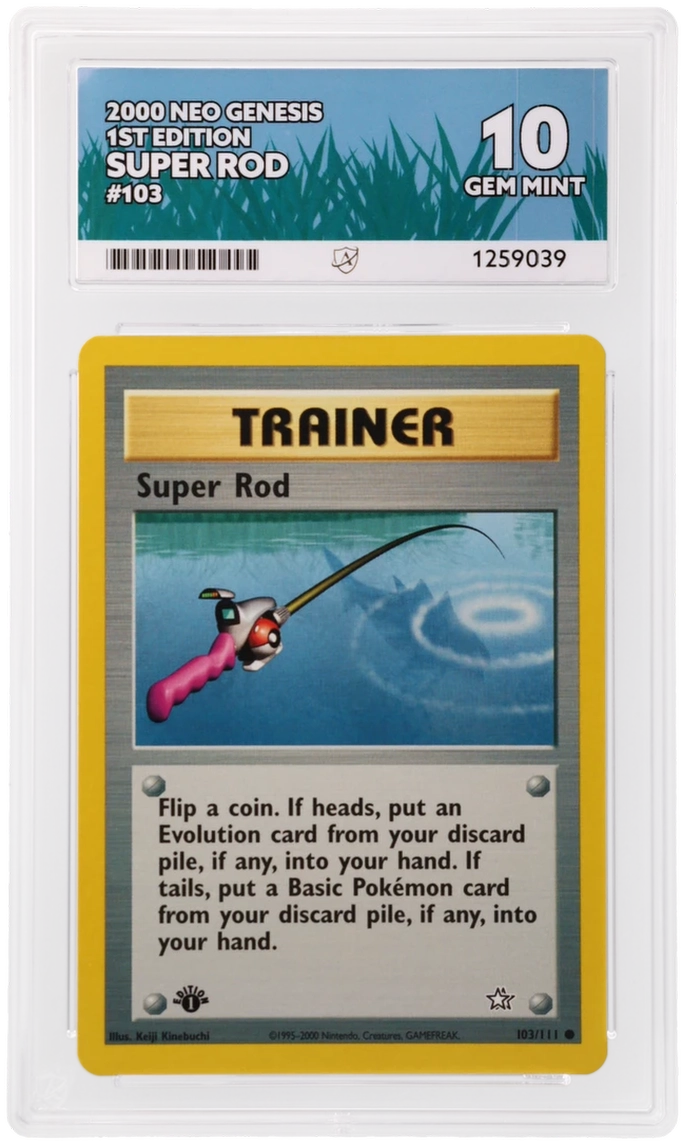 ACE 10 - Super Rod - 103/111 - Neo Genesis - 1st Edition - Pokemon - front