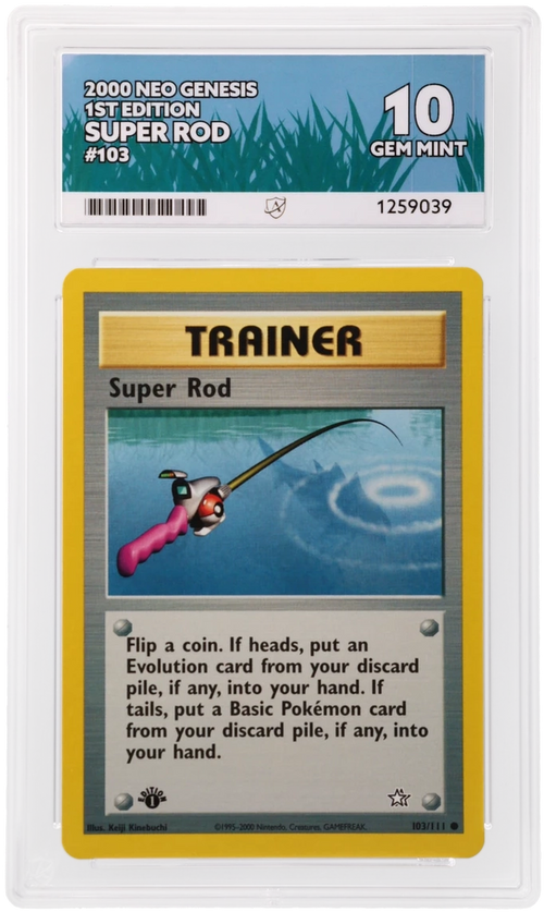 ACE 10 - Super Rod - 103/111 - Neo Genesis - 1st Edition - Pokemon - front
