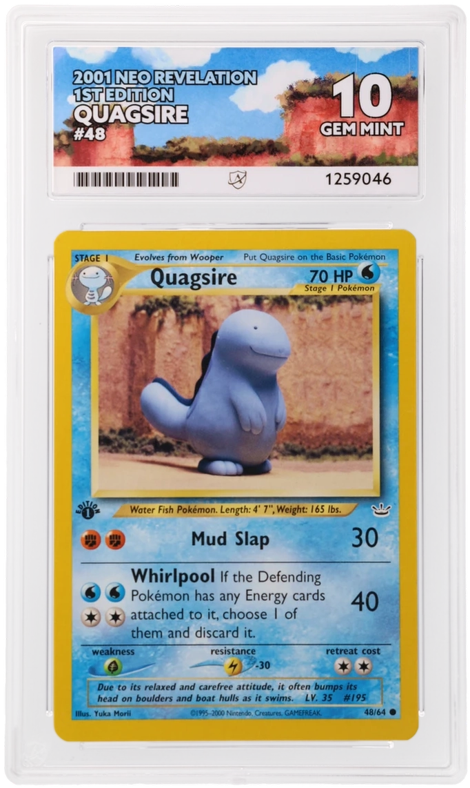 ACE 10 - Quagsire - 48/64 - Neo Revelation - 1st Edition - Pokemon - front