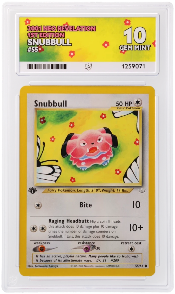 ACE 10 - Snubbull - 55/64 - Neo Revelation - 1st Edition - Pokemon - front
