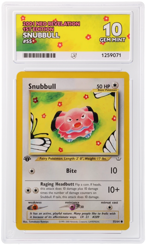 ACE 10 - Snubbull - 55/64 - Neo Revelation - 1st Edition - Pokemon - front