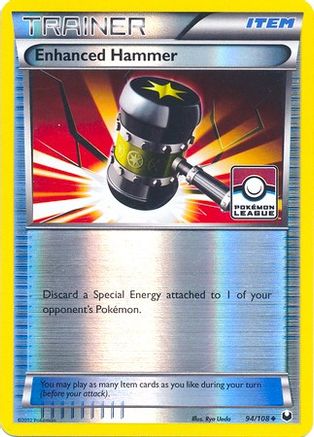 Enhanced Hammer - 94/108 (Pokemon League) 94 - League & Championship Cards Reverse Holofoil
