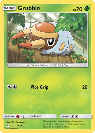 Grubbin 13/149 - Sun & Moon