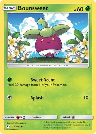 Bounsweet 18/149 - SM Base Set Reverse Holofoil