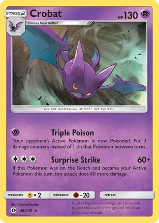Crobat 56/149 - SM Base Set Holofoil