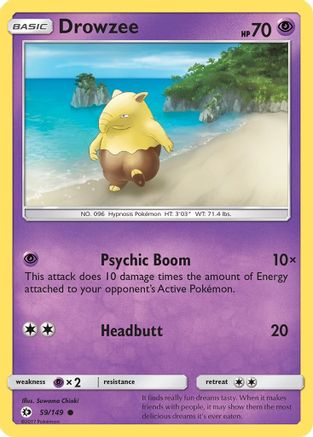 Drowzee 59/149 - SM Base Set