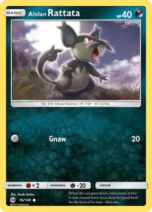 Alolan Rattata 76/149 - SM Base Set
