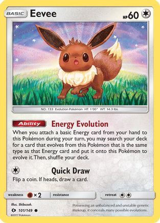 Eevee 101/149 - SM Base Set