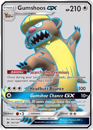 Gumshoos-GX 145/149 - Sun & Moon Holofoil