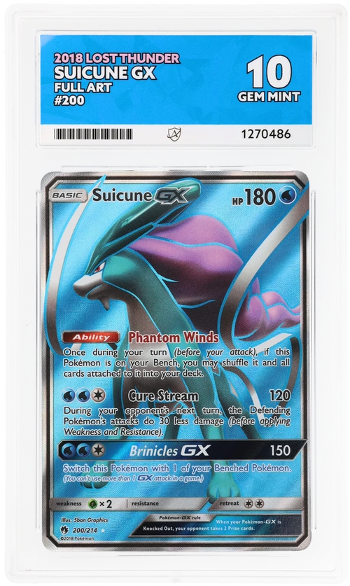 ACE 10 - Suicune GX - 200/214 - Lost Thunder - Pokemon - front