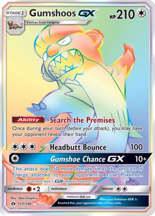 Gumshoos-GX 157/149 - Sun & Moon Holofoil