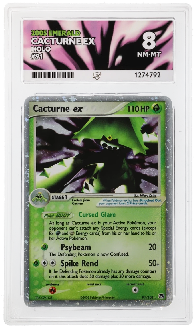 ACE 8  - Cacturne Ex - 91/106 - Holo - 2005 Emerald - Pokemon