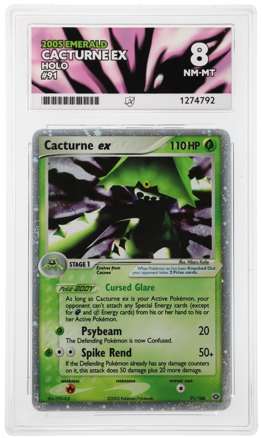 ACE 8  - Cacturne Ex - 91/106 - Holo - 2005 Emerald - Pokemon