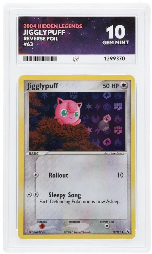 ACE 10 - Jigglypuff - 62/101 - Reverse Foil - 2004 Hidden Legends - Pokemon