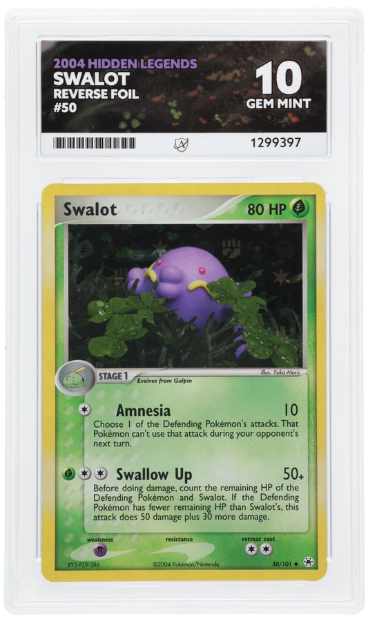 ACE 10 - Swalot - 50/101 - Reverse Foil - 2004 Hidden Legends - Pokemon