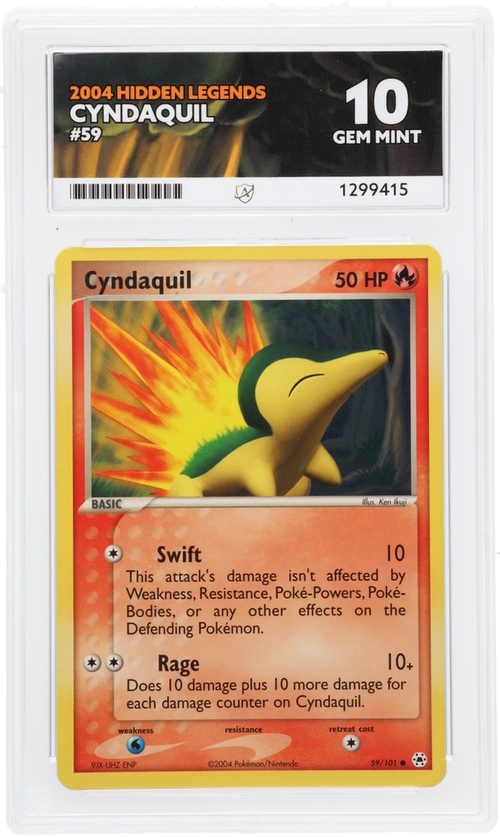 Cyndaquil - ACE 10   (Front)