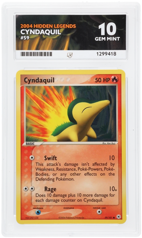 Cyndaquil - ACE 10   (Front)