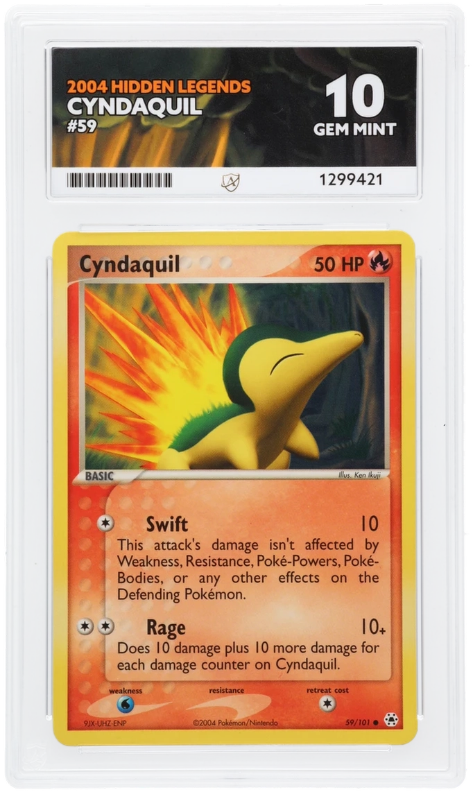 Cyndaquil - ACE 10   (Front)