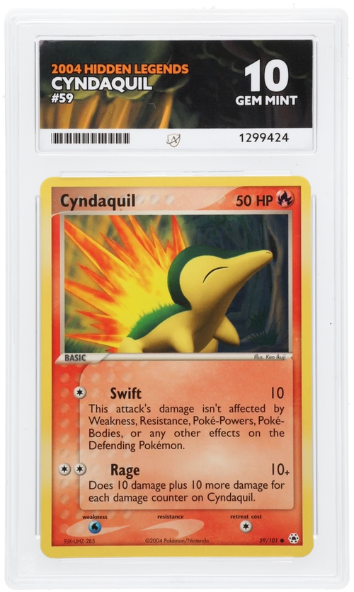 Cyndaquil - ACE 10   (Front)