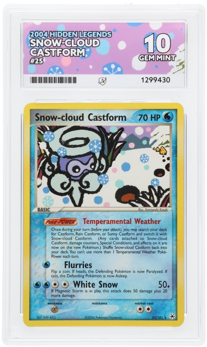 Snow-cloud Castform - ACE 10   (Front)