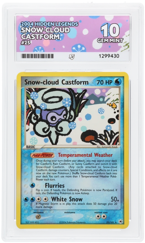 Snow-cloud Castform - ACE 10   (Front)