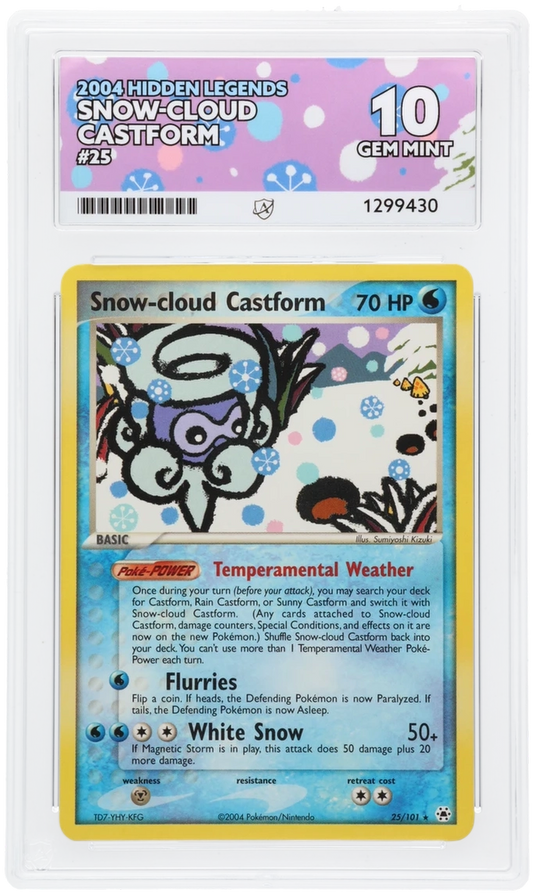 Snow-cloud Castform - ACE 10   (Front)