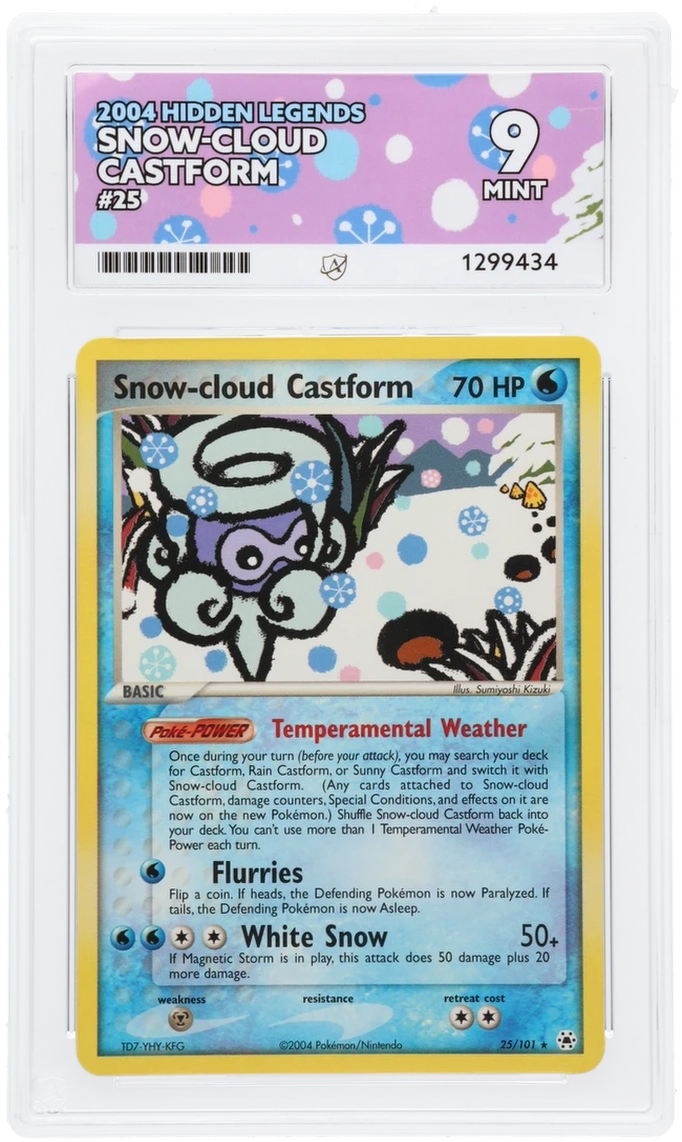 Snow-cloud Castform - ACE 9   (Front)