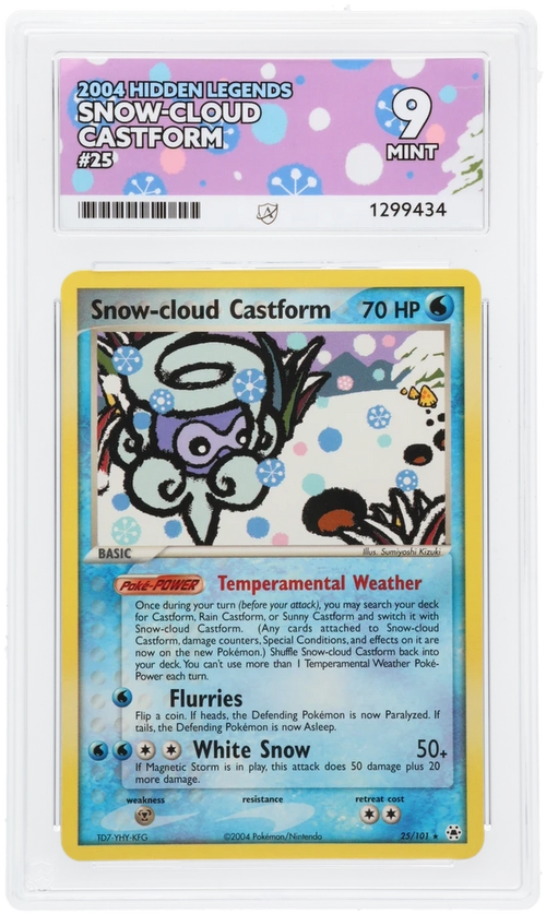 Snow-cloud Castform - ACE 9   (Front)