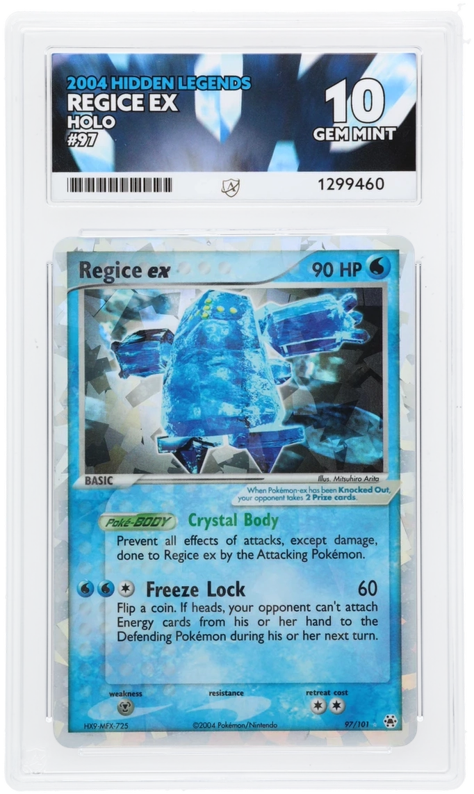 Regice ex - ACE 10   (Front)