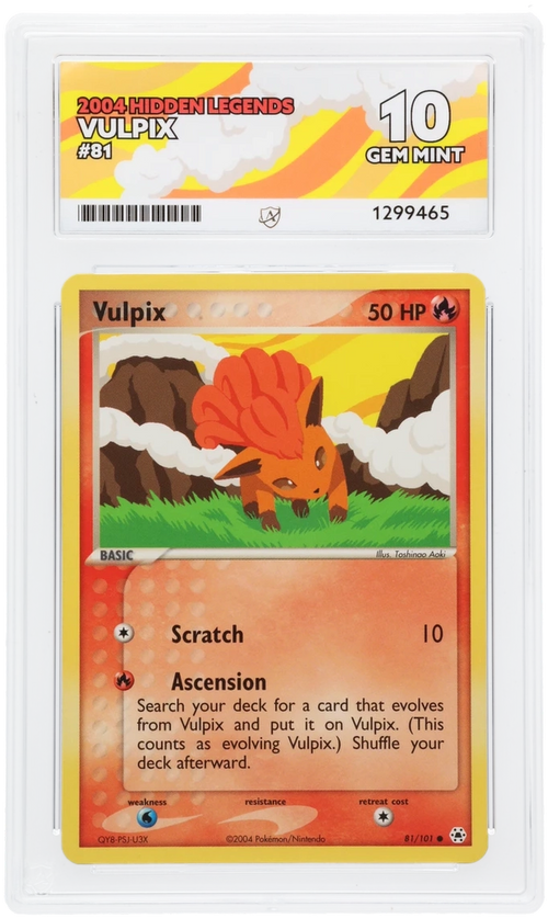 Vulpix - ACE 10   (Front)