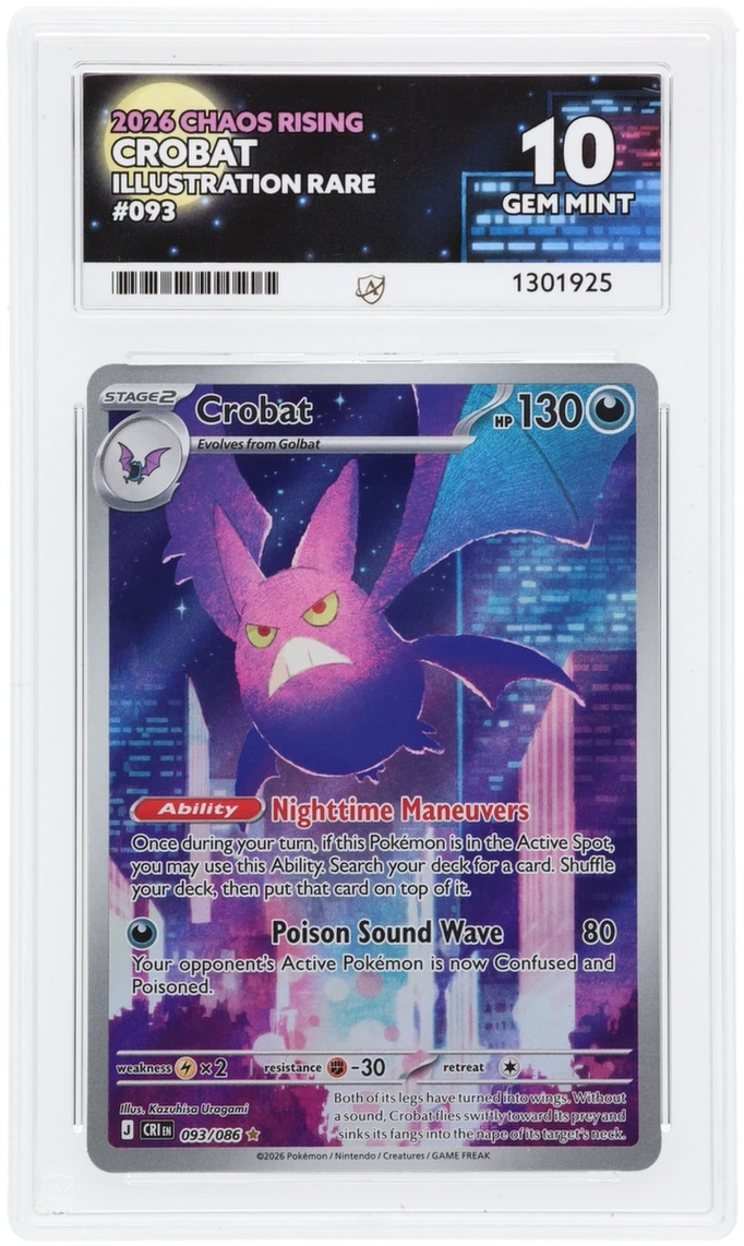 ACE 10 - Crobat - 093/086 - Illustration Rare - 2026 Chaos Rising - Pokemon