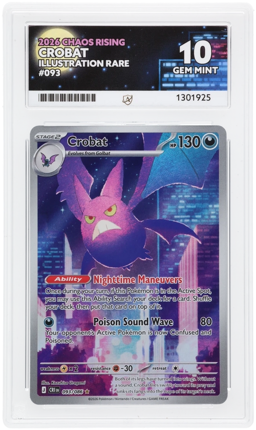 ACE 10 - Crobat - 093/086 - Illustration Rare - 2026 Chaos Rising - Pokemon