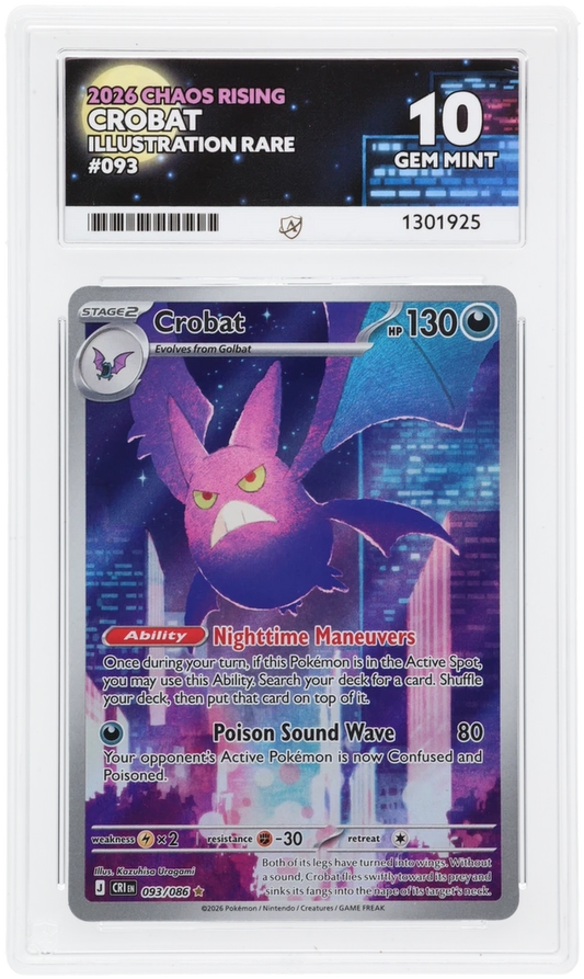 ACE 10 - Crobat - 093/086 - Illustration Rare - 2026 Chaos Rising - Pokemon