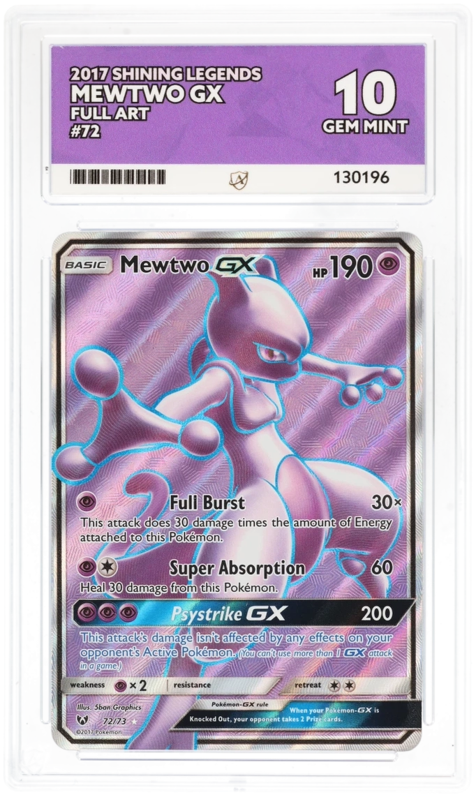 ACE 10 - Mewtwo GX - 72/73 - Shining Legends - Pokemon