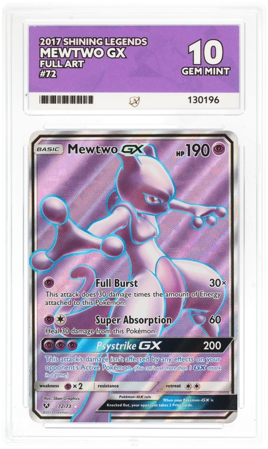 ACE 10 - Mewtwo GX - 72/73 - Shining Legends - Pokemon