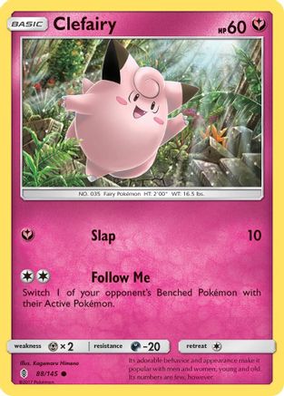 Clefairy 88/145 - SM  Guardians Rising Reverse Holofoil