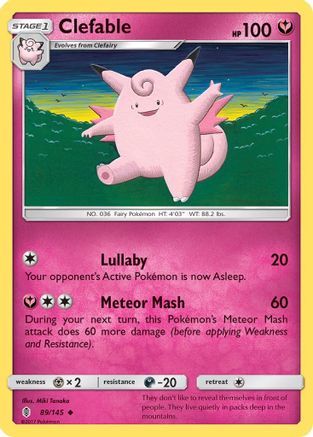 Clefable 89/145 - SM  Guardians Rising