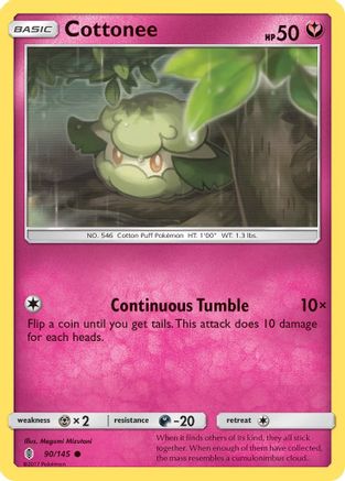 Cottonee 90/145 - SM  Guardians Rising Reverse Holofoil