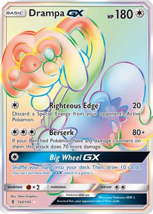 Drampa GX (Secret) 160/145 - SM  Guardians Rising Holofoil