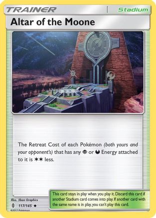 Altar of the Moone 117/145 - SM  Guardians Rising Reverse Holofoil