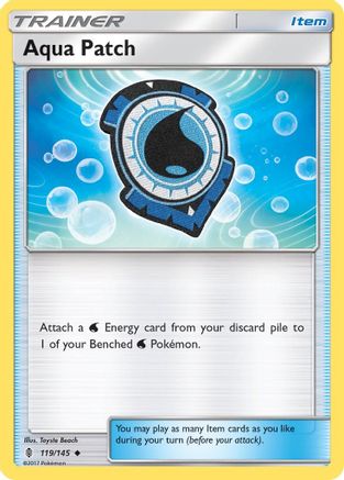 Aqua Patch 119/145 - SM  Guardians Rising Reverse Holofoil