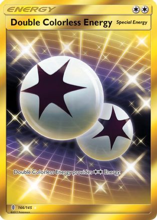 Double Colorless Energy (Secret) 166/145 - SM  Guardians Rising Holofoil