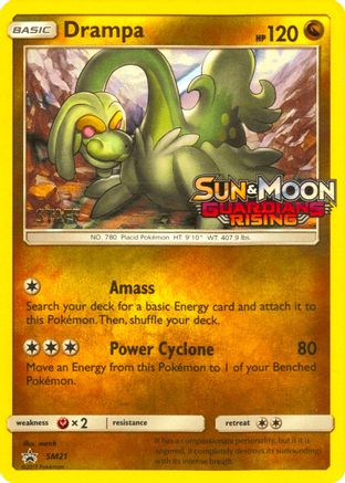 Drampa - SM21 (Prerelease) [Staff] SM21 - SM Promos Holofoil