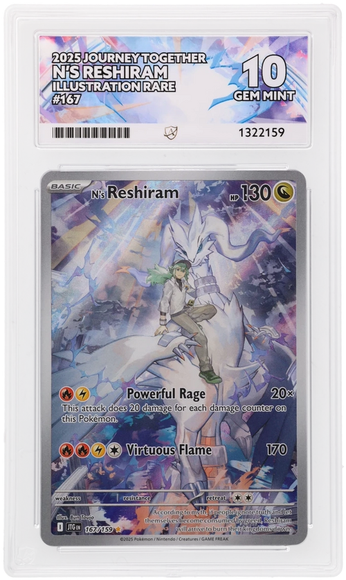 ACE 10 - N's Reshiram - 167/159 - Journey Together - Pokemon - front