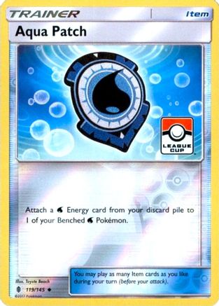 Aqua Patch - 119/145 (League Cup) 119 - League & Championship Cards Reverse Holofoil