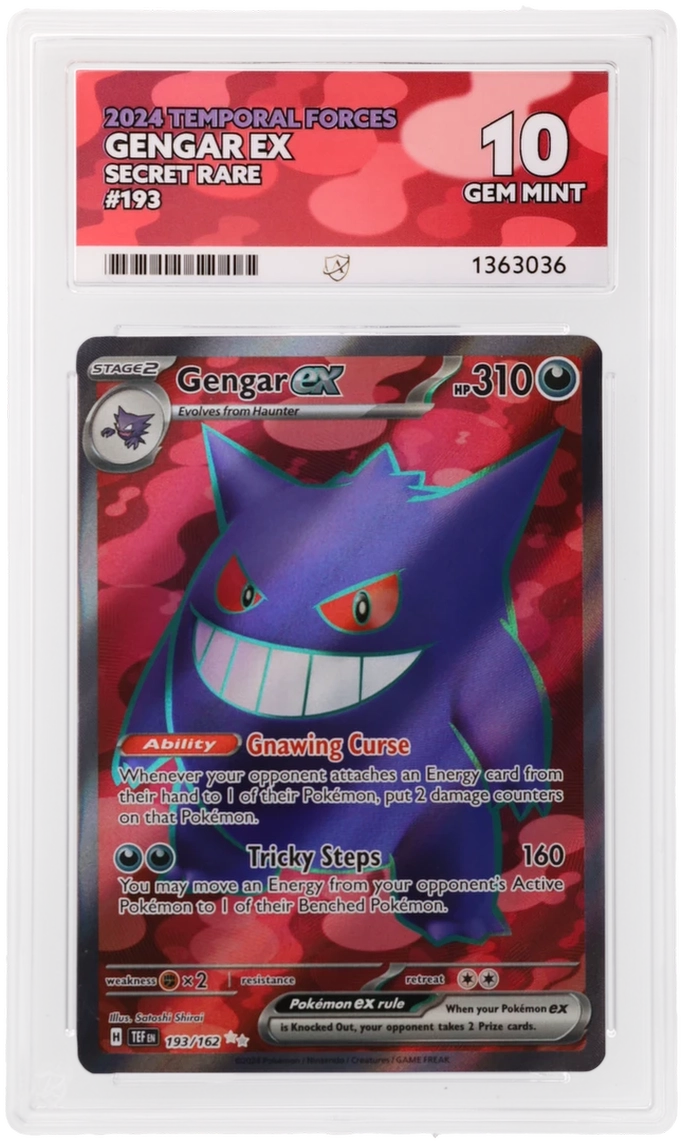 ACE 10 - Gengar ex - 193/162 - Temporal Forces - Pokemon - front