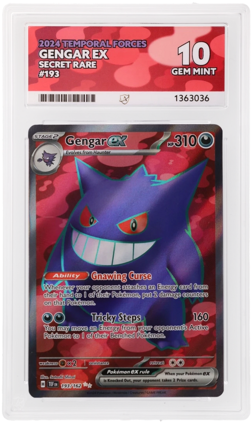 ACE 10 - Gengar ex - 193/162 - Temporal Forces - Pokemon - front